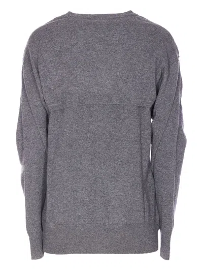 Lisa Yang Othelia Cut-out Sweater In Gray