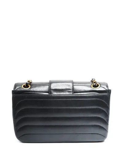 Pre-owned Chanel 1991-1994 Cc Mark Shoulder Bag In Black