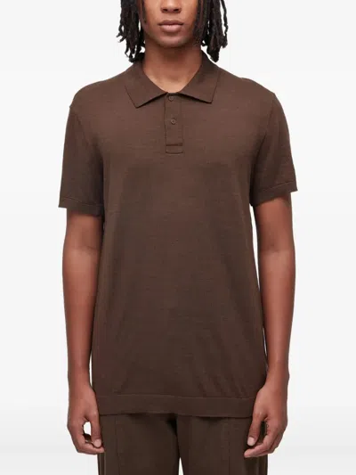 Osklen Short-sleeve Polo Shirt In Brown