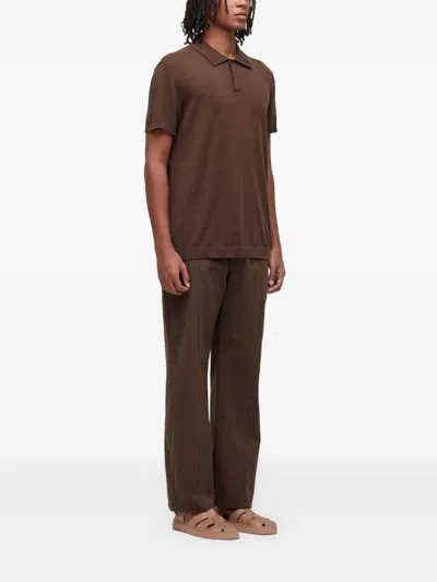 Osklen Short-sleeve Polo Shirt In Brown