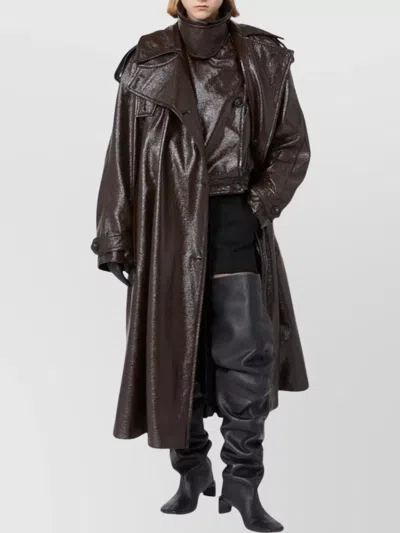 Sportmax Premium Jacket Raised Collar In Brown