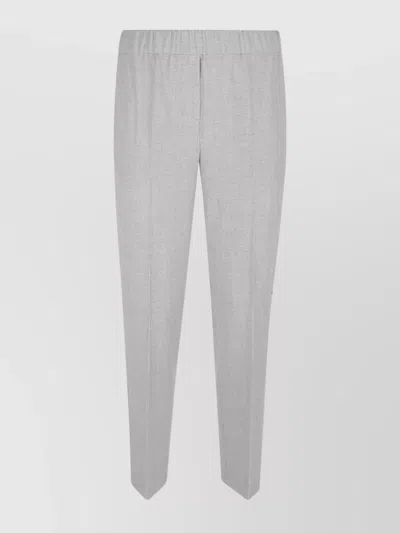 Peserico Straight Casual Pants In Gray