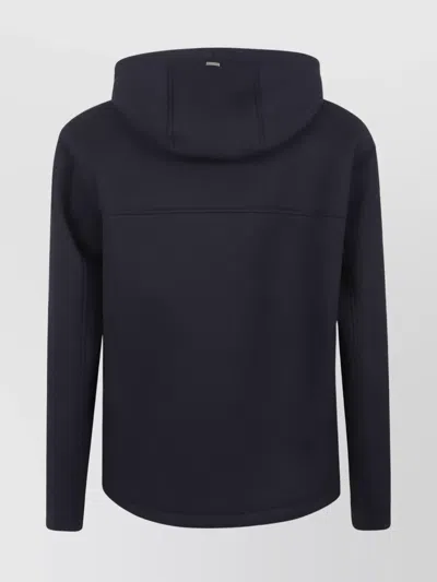 Herno Insulated Jacket With Hood And Pockets In Black