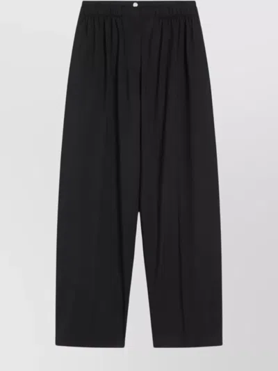 Sportmax Wide-leg Trousers Double Waistband In Brown