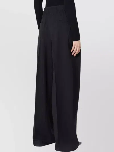 Sportmax Wide-leg Trousers Double Waistband In Brown