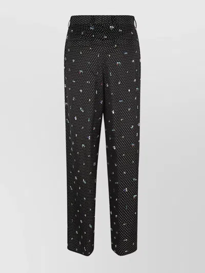 Dries Van Noten Chic Wide Leg Trousers Featuring Pockets In Green