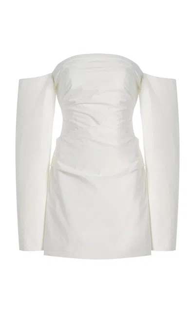 Sir Martina Sleeved Mini Dress In White