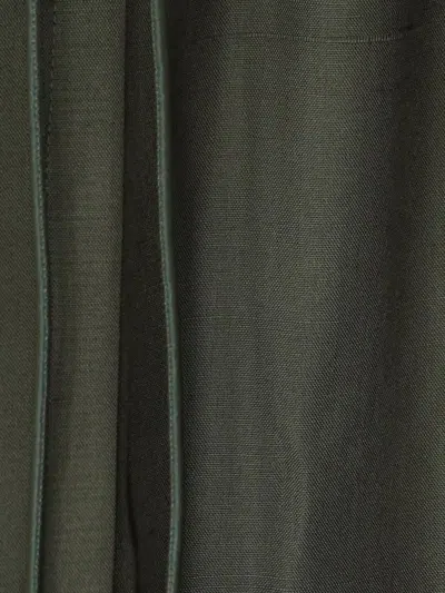 Pre-owned Loewe Silk A-line Midi Skirt In Green