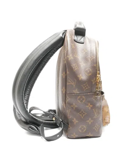 Pre-owned Louis Vuitton 2019 Palm Springs Pm Monogram Backpack In Brown