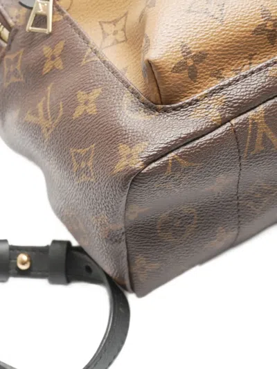 Pre-owned Louis Vuitton 2019 Palm Springs Pm Monogram Backpack In Brown