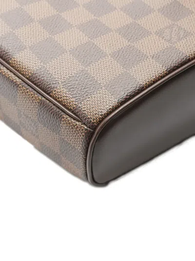 Pre-owned Louis Vuitton 2005 Ipanema Pm Damier Shoulder Bag In Brown