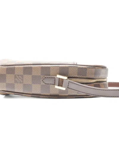 Pre-owned Louis Vuitton 2005 Ipanema Pm Damier Shoulder Bag In Brown