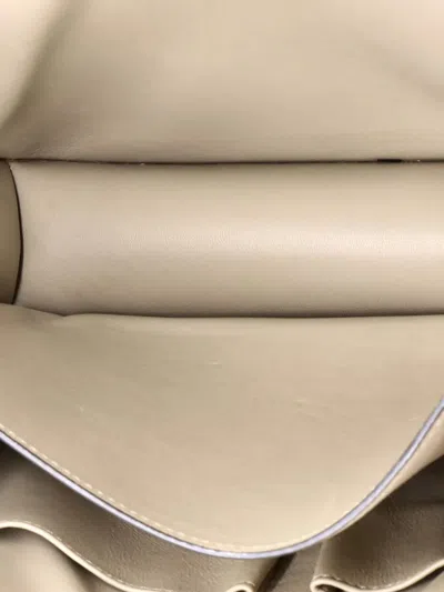 Pre-owned Celine Classic Box Bag Spazzolato Calfskin Medium Crossbody Bag In Neutral