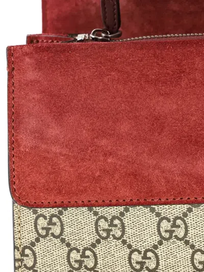 Pre-owned Gucci Dionysus Bag Blooms Print Gg Coated Canvas Small Shoulder Bag In Red