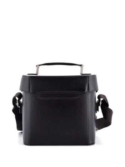 Pre-owned Louis Vuitton Charly Camera Bag Monogram Glace Leather Crossbody Bag In Brown