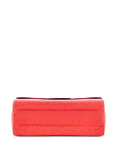 Pre-owned Louis Vuitton Twist Handbag Epi Leather Mm Crossbody Bag In Orange