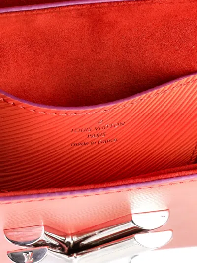 Pre-owned Louis Vuitton Twist Handbag Epi Leather Mm Crossbody Bag In Orange