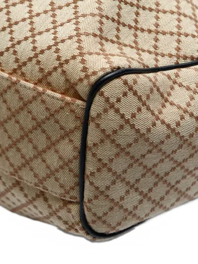 Pre-owned Gucci 2000-2015s Sookie Patterned Tote Bag In Neutral