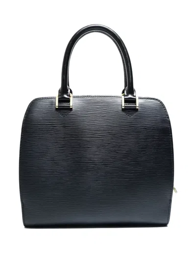 Pre-owned Louis Vuitton 2003 Pont Neuf Epi Tote Bag In Black
