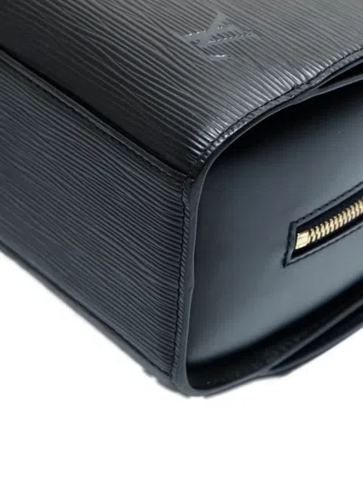 Pre-owned Louis Vuitton 2003 Pont Neuf Epi Tote Bag In Black
