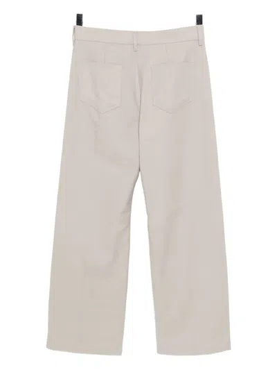Rick Owens Geth Wide-leg Trousers In Neutral