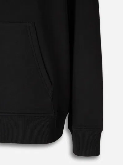Balmain Printed Hooded Sweatshirt In Black