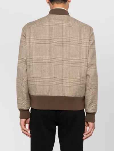 Lardini Virgin-wool Bomber Jacket In Neutral