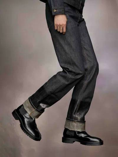 Maison Margiela Tabi Toe Ankle Boots In Black