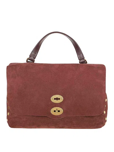 Zanellato Postina M Jones Line In Soft Grained Leather In Red