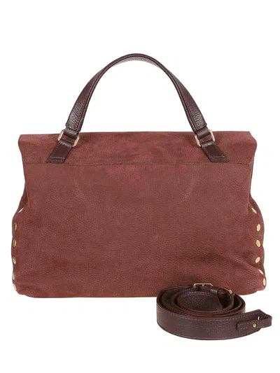 Zanellato Postina M Jones Line In Soft Grained Leather In Red