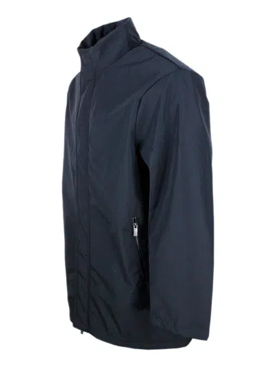 Armani Exchange Coats In Blue