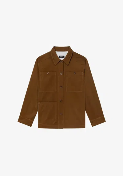 Apc A.p.c. Veste Serena In Brown