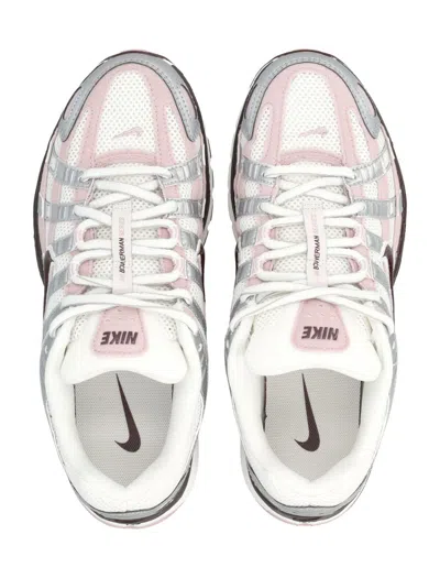 Nike Silver Panelled Trainers In Animal Print