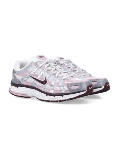 Nike Silver Panelled Trainers In Animal Print