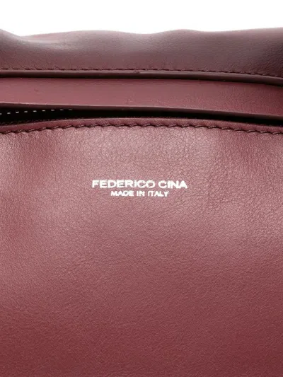 Federico Cina Midi Tortellino Bag Bags In Burgundy