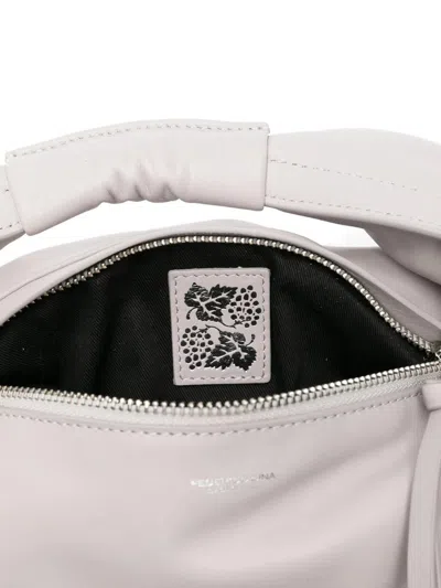 Federico Cina Midi Tortellino Leather Tote Bag In White