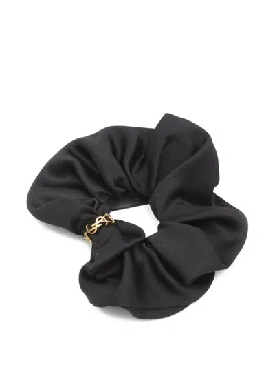 Saint Laurent Cassandre Hairband Accessories In Gray