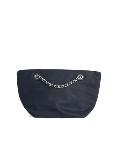 Tory Burch 'shopping Ella' Mini Bag With Black Nylon Chain In Black