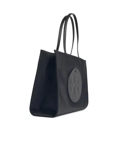 Tory Burch Small 'ella' Black Nylon Bag In Black