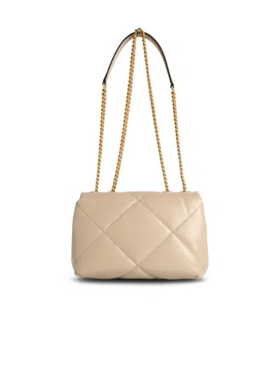 Tory Burch Small Kira Diamond Quilted Convertible Leather Shoulder Bag In Neutral