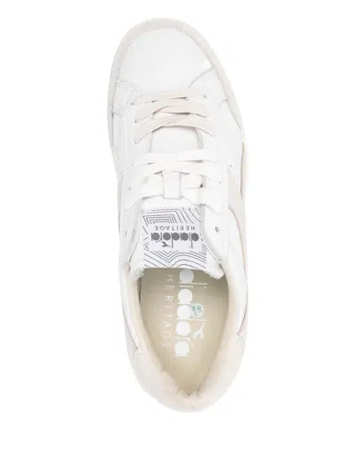 Diadora Prestige Used Shoes In White