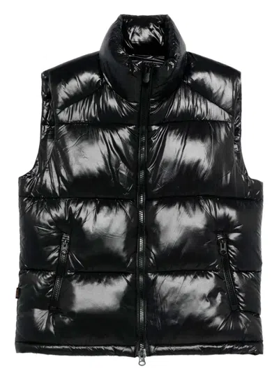 Save The Duck Aliantus Puffer Vest Jacket In Black