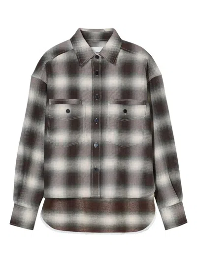 Closed Oversized Shirt Clothing In Red