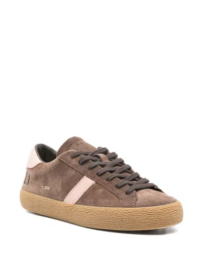 Date D.a.t.e. Hill Low Suede Shoes In Brown