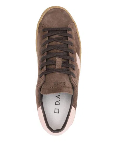 Date D.a.t.e. Hill Low Suede Shoes In Brown