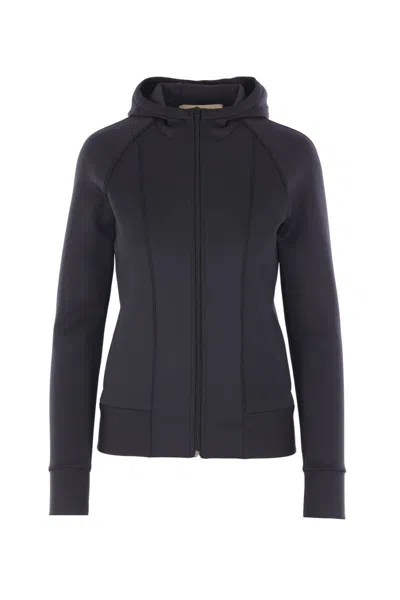 Valentino Structured Technical Jersey Sweatshirt In Black