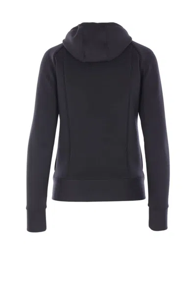 Valentino Structured Technical Jersey Sweatshirt In Black