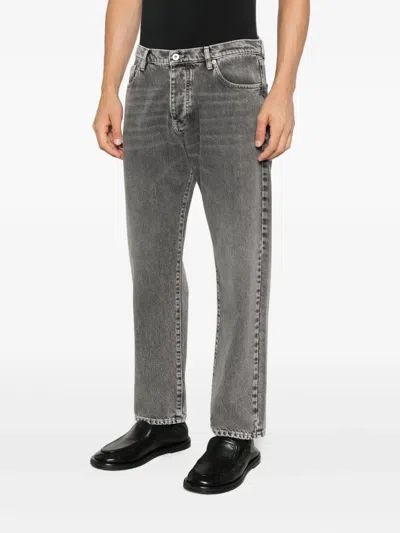Amaranto Logo-patch Jeans In Gray