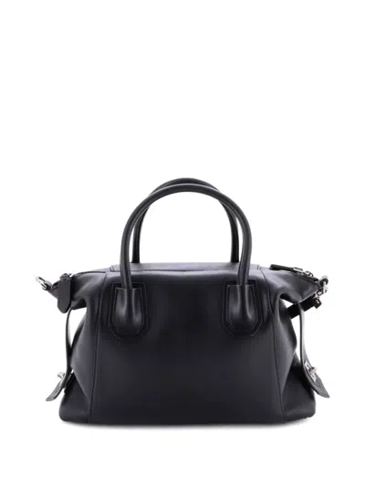 Pre-owned Givenchy Antigona Soft Bag Leather Small Satchel In Black