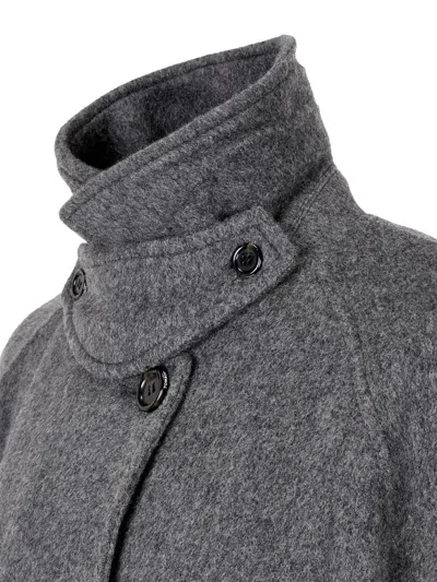 Studio Tomboy Single-breasted Coat In Gray